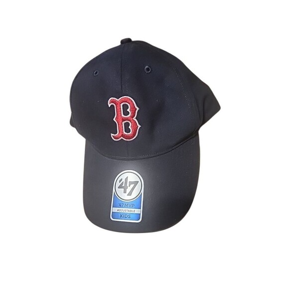 Boston Red Sox Hat Kids Adjustable  Panel Baseball Blue Logo B 47 Brand NEW - Picture 1 of 8